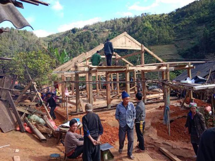 Mu Cang Chai eliminates temporary and dilapidated houses for poor households. Photo: Tri Minh