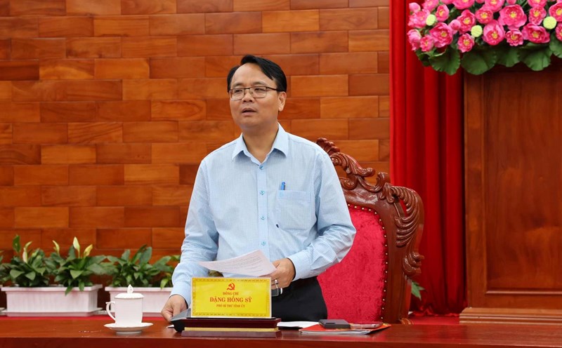 Mr. Dang Hong Sy, new Standing Deputy Secretary of Lam Dong Provincial Party Committee. Photo: Phuc Khanh