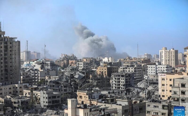 Gaza City after suffering Israeli airstrikes during the war. Photo: Xinhua