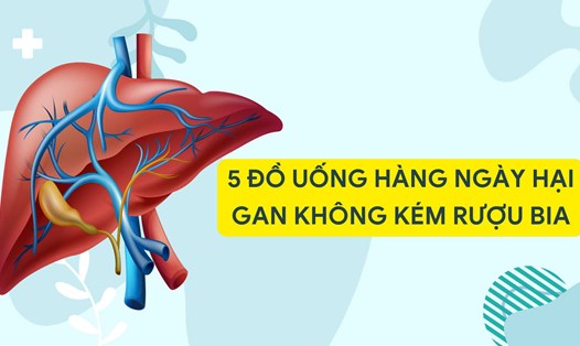 Gan là nhà máy thải độc của cơ thể, nước ngọt có ga chứa đường cao không nên lạm dụng dùng. Ảnh đồ họa: Hương Sơn