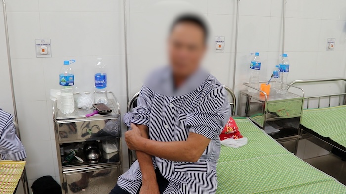 The male patient was shocked when he discovered a large liver disease.