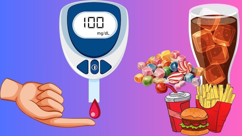 Avoid foods high in sugar to maintain better health. Graphic photo: My Linh