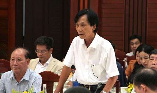 Ông Nguyễn Sự - Nguyên Bí thư Thành ủy Hội An - cho rằng, Bảo tồn Đô thị cổ Hội An không thể chỉ dựa vào ngân sách nhà nước. Ảnh: Trần Thi