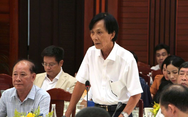 Mr. Nguyen Su - Former Secretary of Hoi An City Party Committee - said that Hoi An Ancient Urban Area Conservation cannot rely solely on the state budget. Photo: Tran Thi