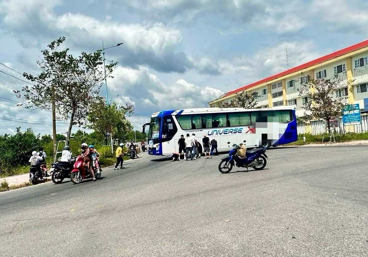 Vi tri xay ra tai nan. Anh: Duy Tuan 