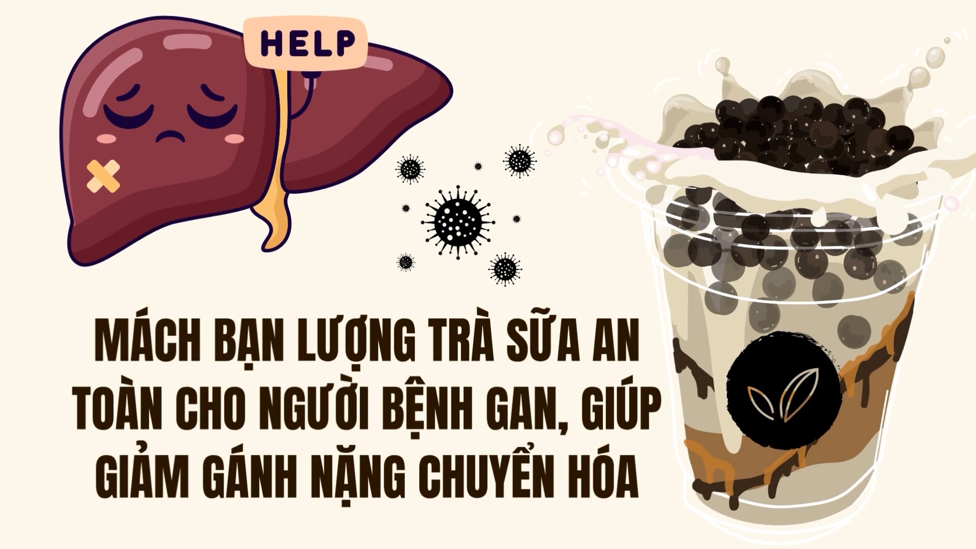 Tips for safe milk tea intake for people with liver disease, helping to reduce metabolic burden