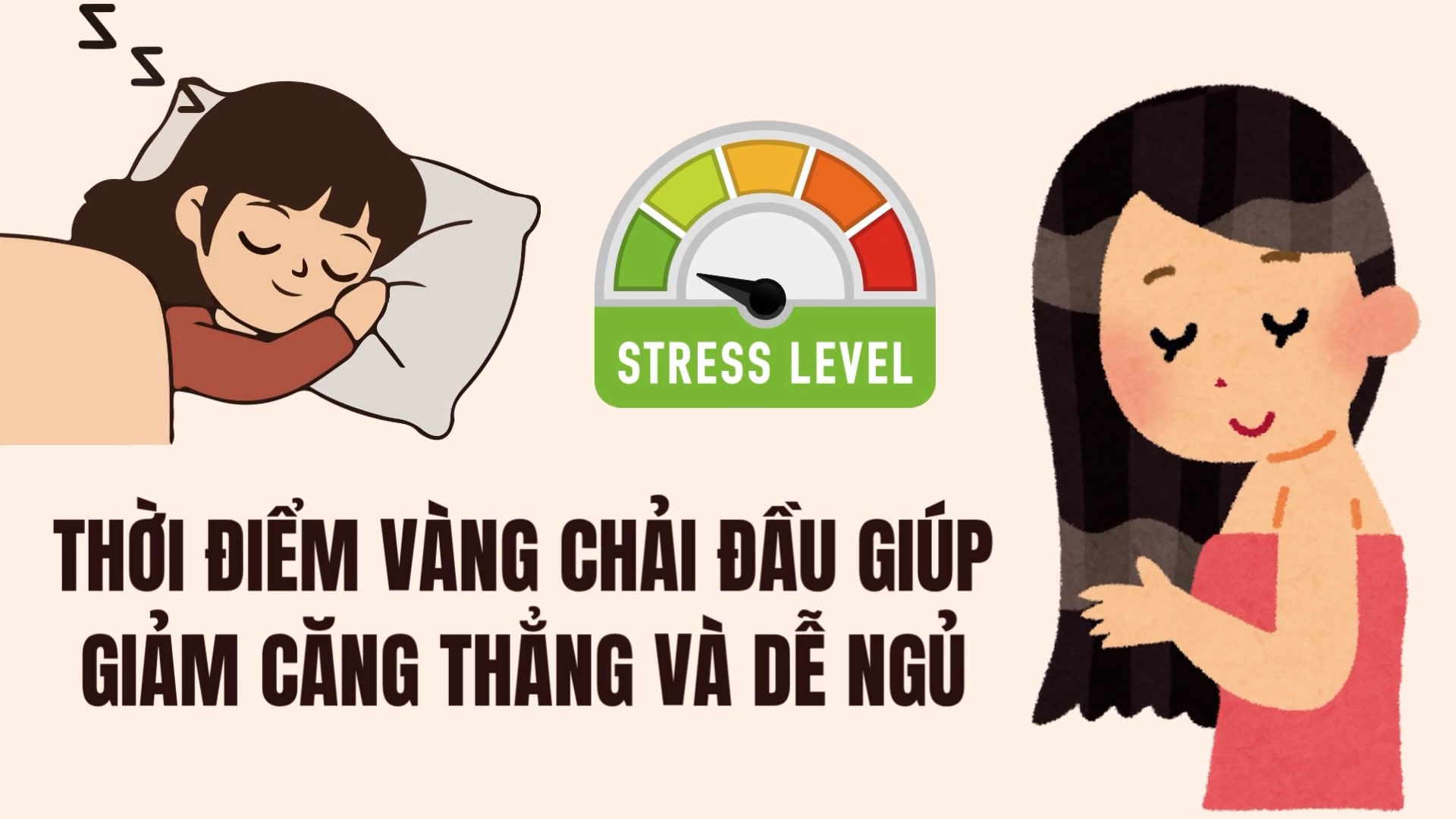 The golden time to brush your hair helps reduce stress and make it easier to sleep