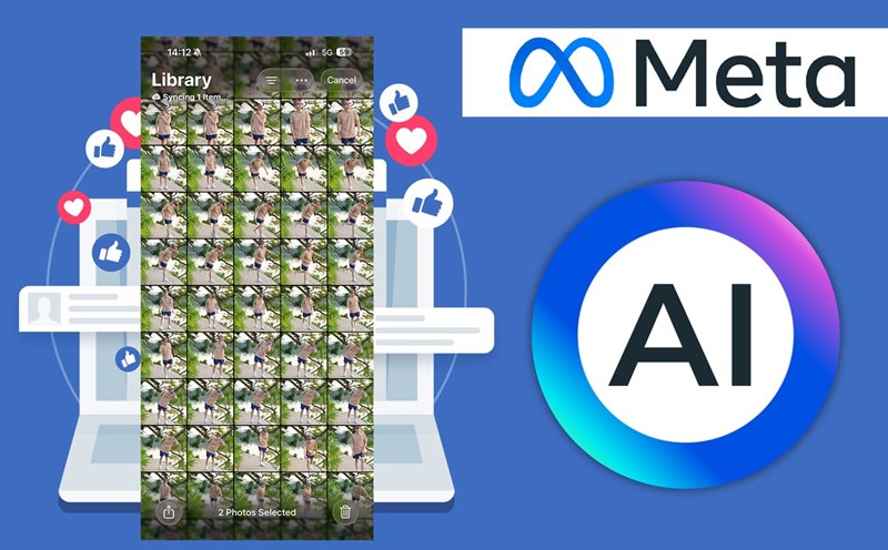 Facebook is testing AI to go to the photo warehouse to help users find beautiful moments that have been forgotten. Graphic photo: Linh Anh