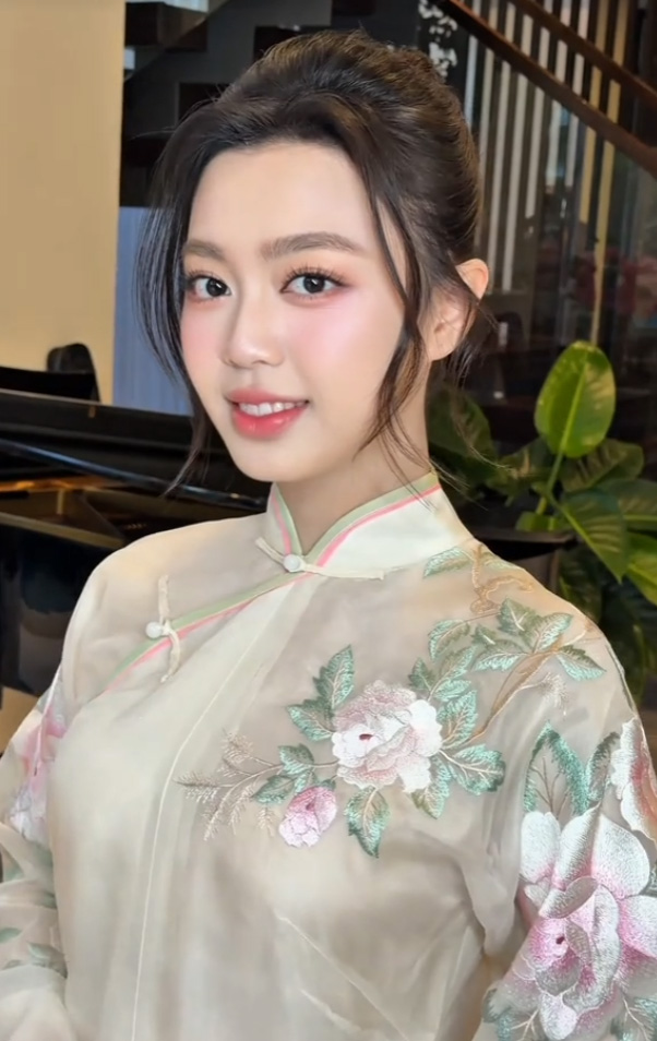 Nhan sac cua Ruby Nguyen - tieu thu gia toc Son Kim. Anh cat tu video, nguon: Quan Nguyen - Pu Le