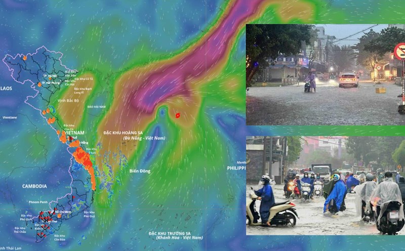 Storm No. 12 will cause widespread heavy rain in the provinces from Ha Tinh to Quang Ngai from October 22. Source of the storm location at 4:00 p.m. on October 20: Vietnam Disaster Monitoring System