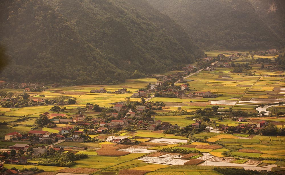 Kampung Quynh Son terletak di tengah-tengah lembah Bac Son. Foto: Tran Duc Hoang