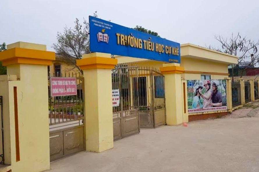 Cu Khe Primary School (Binh Minh Commune, Hanoi). Photo: School Facebook