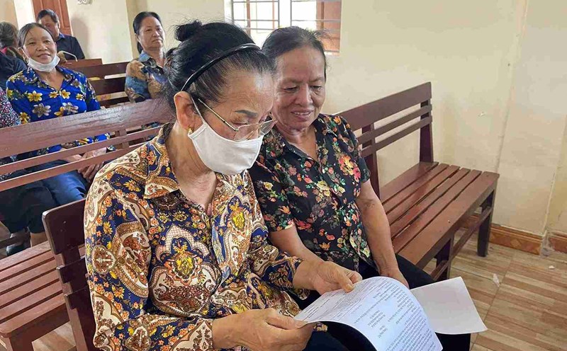 People have a high consensus on the compensation plan in Chi Minh commune. Photo: Chi Minh City