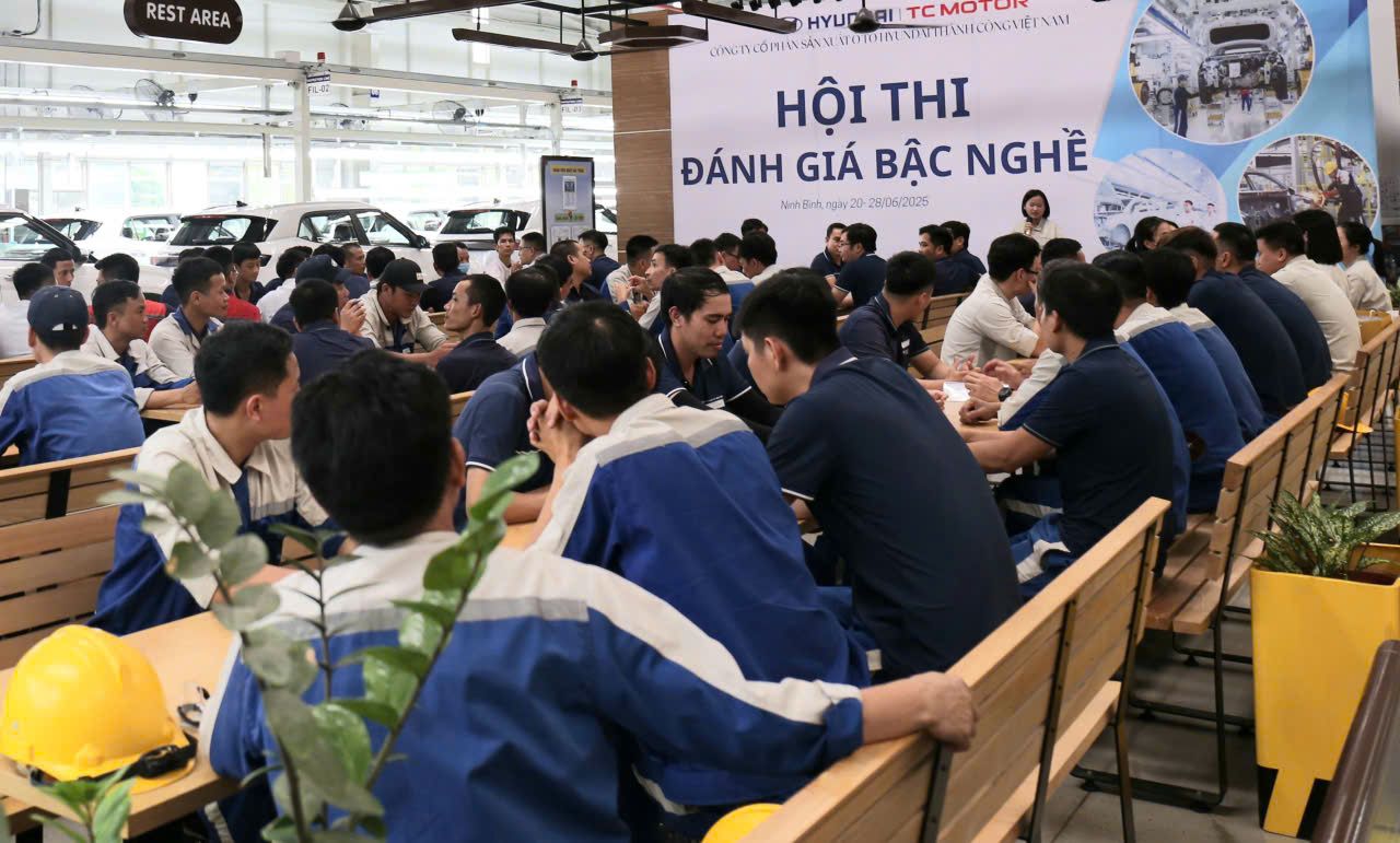 Cong ty CP san xuat oto Hyundai Thanh Cong Viet Nam . Anh: Dieu Anh