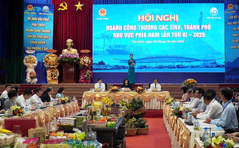 Overview of the 11th Southern Industry and Trade Conference held in Tay Ninh. Photo: Thanh Vu