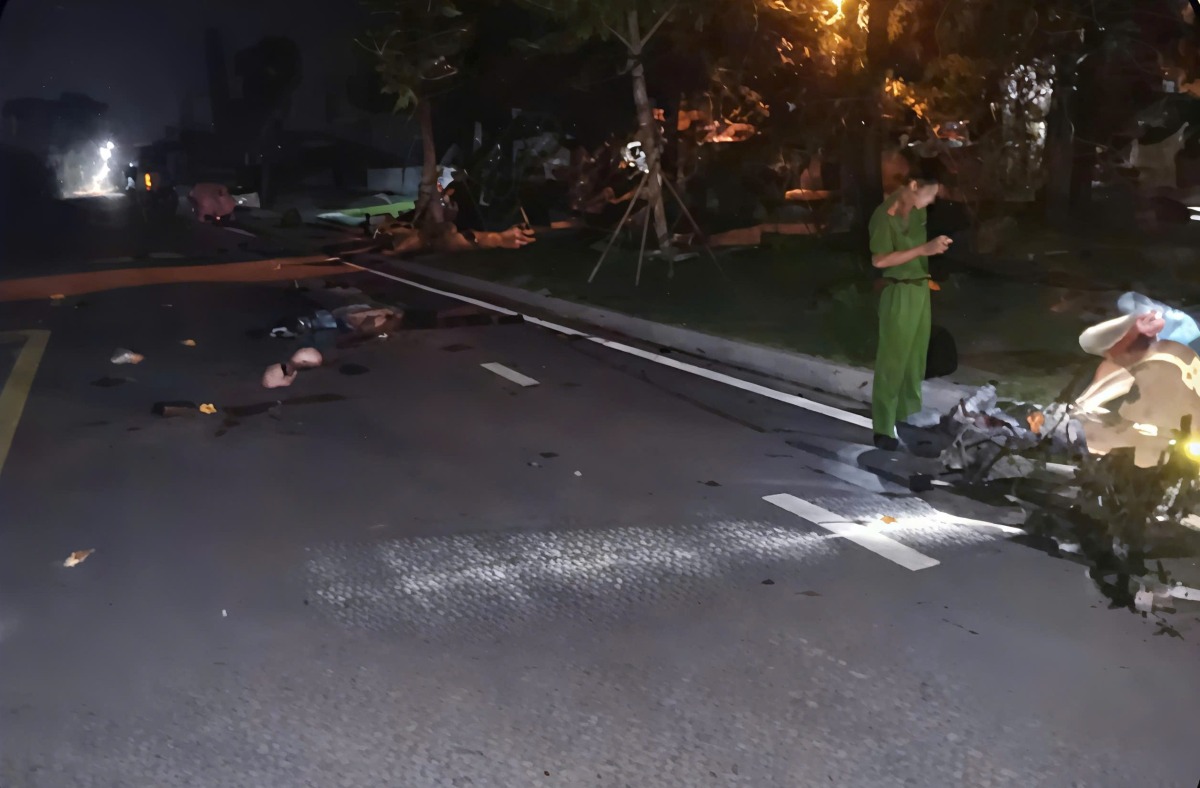 Before the accident. Photo: Hai Phong City Traffic Safety Committee