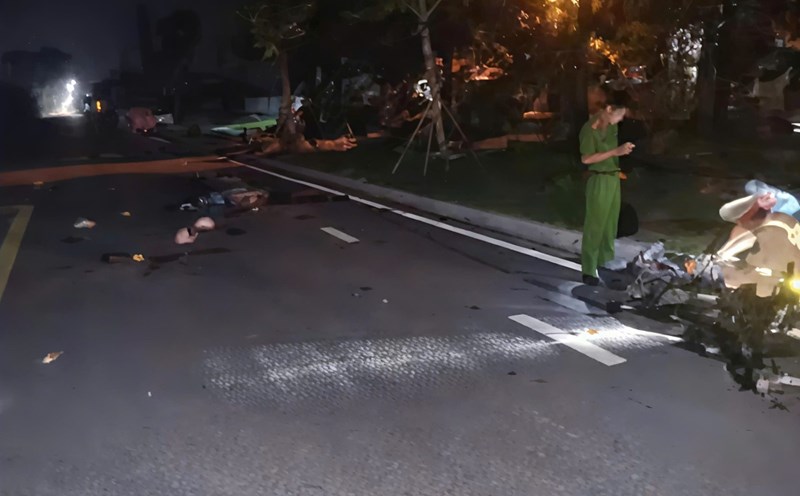 Escena del accidente. Foto: Comite de Seguridad Vial de la ciudad de Hai Phong