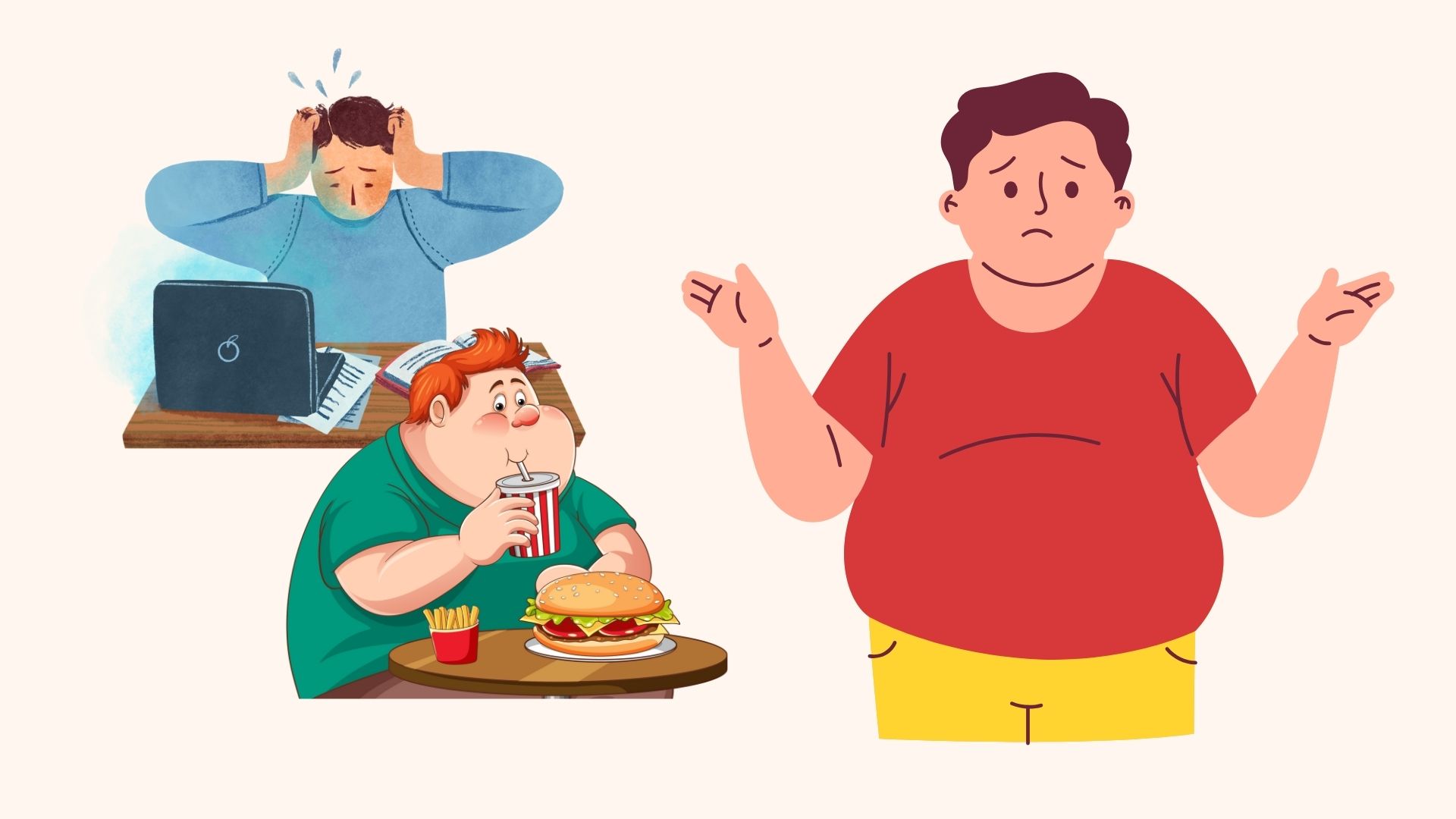 Reducing visceral fat is not difficult, stay away from the following. Graphics: Linh Dan