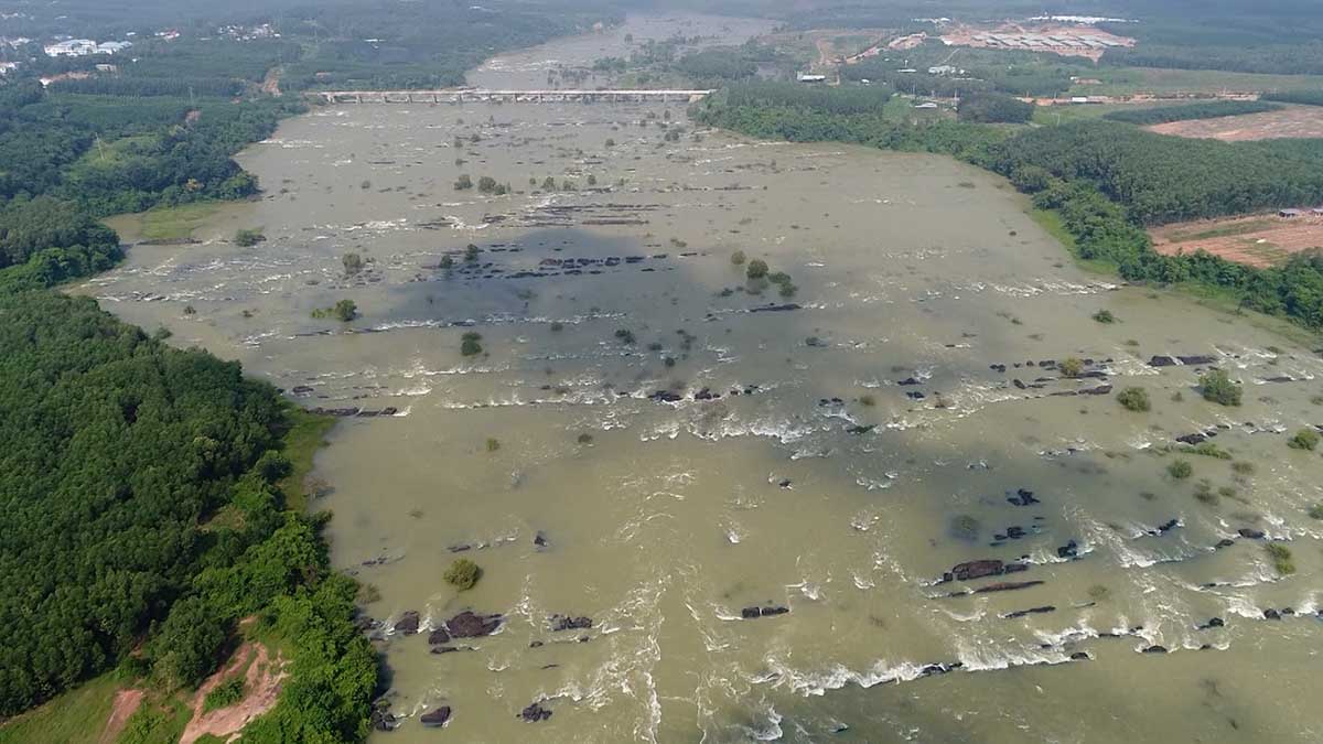 The largest hydroelectric reservoir in the South has announced the time of the second overflow phase. Photo: HAC