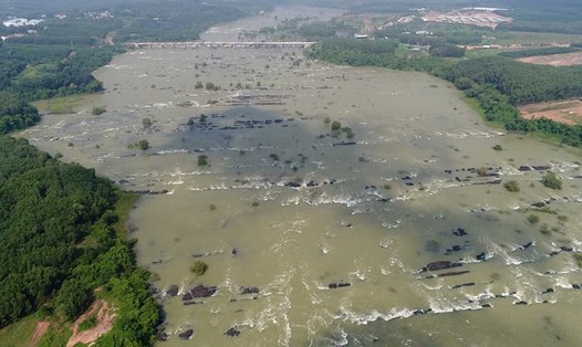 Hồ thủy điện lớn nhất miền Nam thông báo thời gian xả tràn đợt 2. Ảnh: HAC