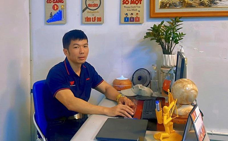 Engineer Chu Anh Tu with many outstanding initiatives. Photo: The People of the Palace