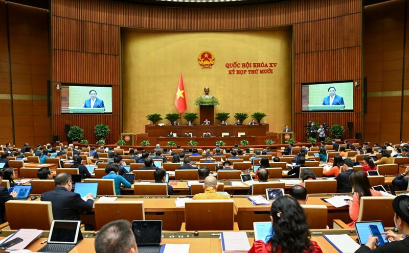 The session on October 20 of the 10th Session of the 15th National Assembly. Photo: Pham Dong