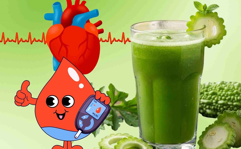 Drinking bitter melon juice every morning helps stabilize blood sugar, good for the heart