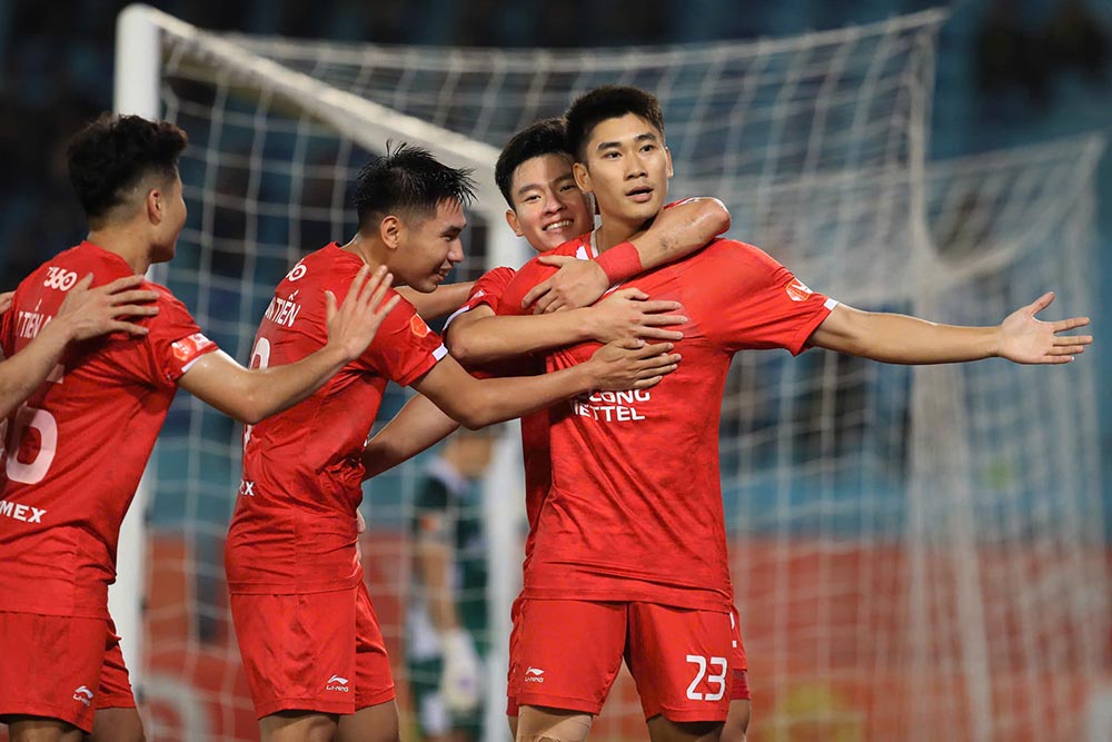 The Cong Viettel is approaching the top of the V.League 2025-2026 rankings. Photo: Minh Dan