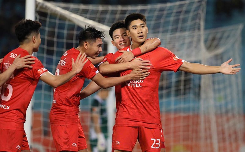 The Cong Viettel is approaching the top of the V.League 2025-2026 rankings. Photo: Minh Dan
