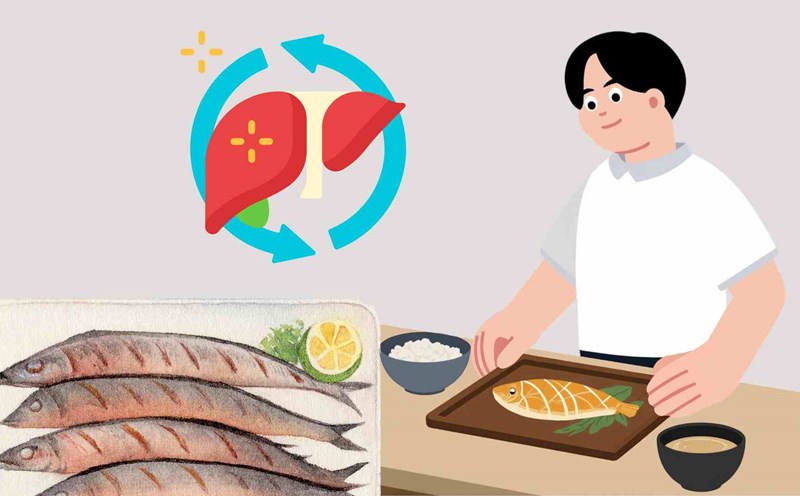 Adding some types of fish can help nourish the liver. Graphics: Ha May