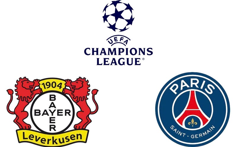 Bayer Leverkusen face PSG in the Champions League. Graphics: Van An