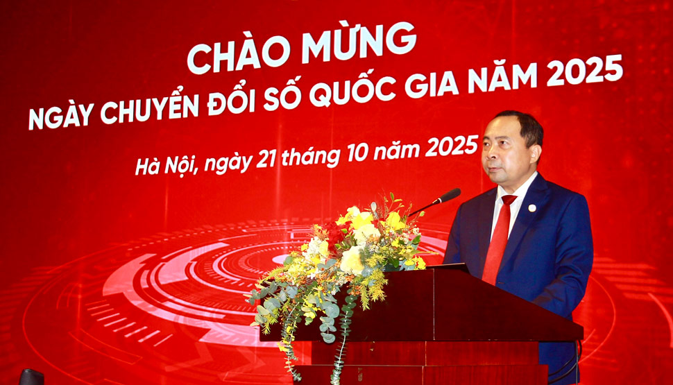 Thu truong Thuong truc Vu Hai Quan phat bieu tai Chuong trinh. Anh: Hao Thien