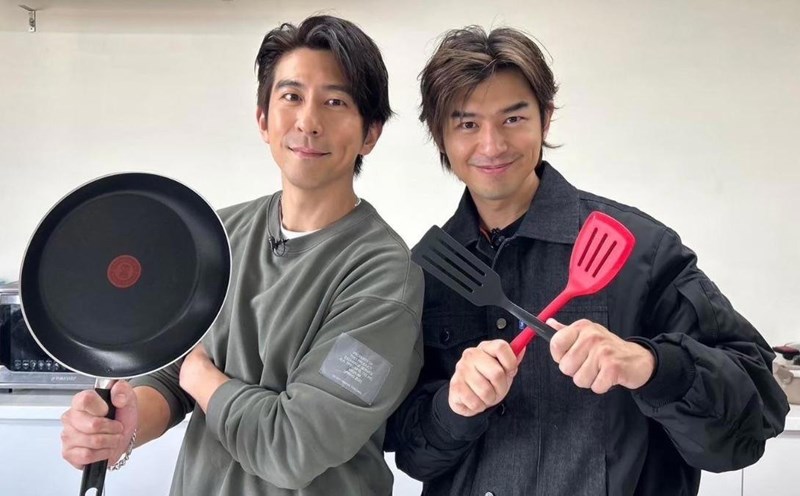 Actress Tu Kiet Khai - husband of Jia Jing Van (left) and Tran Bach Lam was arrested. Photo: Cut from the TV show