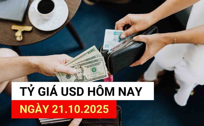 USD exchange rate today, October 21, 2025.