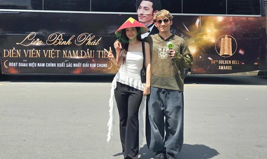 Liên Bỉnh Phát và bạn gái. Ảnh: Nghệ sĩ cung cấp