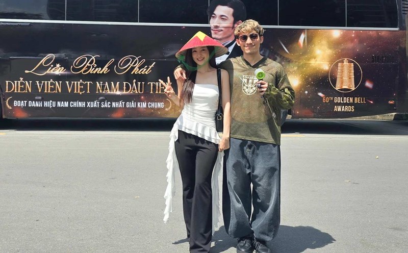 Lien Binh Phat and his girlfriend. Photo: Provided by the artist