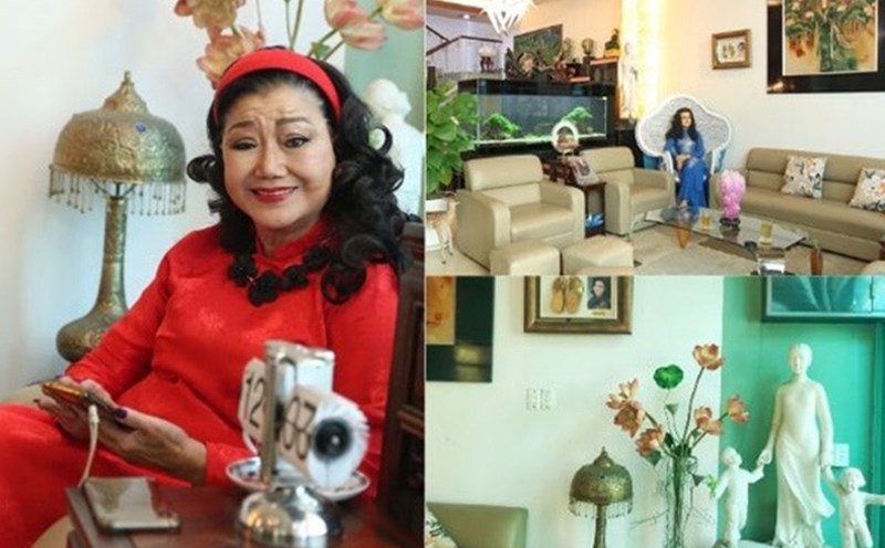 People's Artist Kim Cuong owns a villa in the center of Ho Chi Minh City. Photo: Hoang Long.
