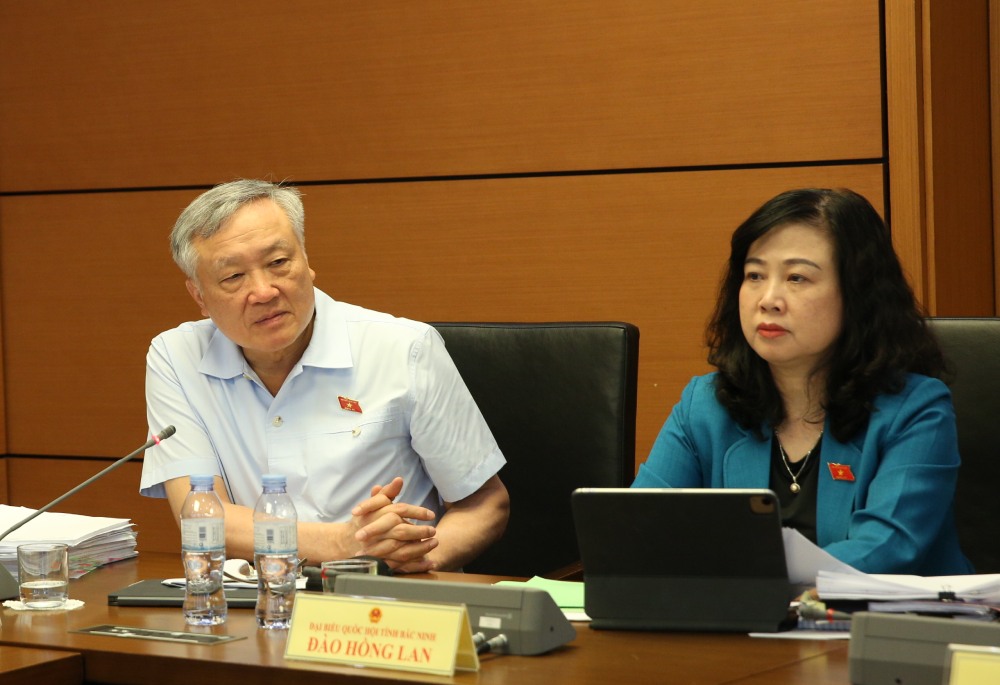 Permanent Deputy Prime Minister Nguyen Hoa Binh said that the Government is implementing programs to combat pollution and flooding. Photo: Pham Dong