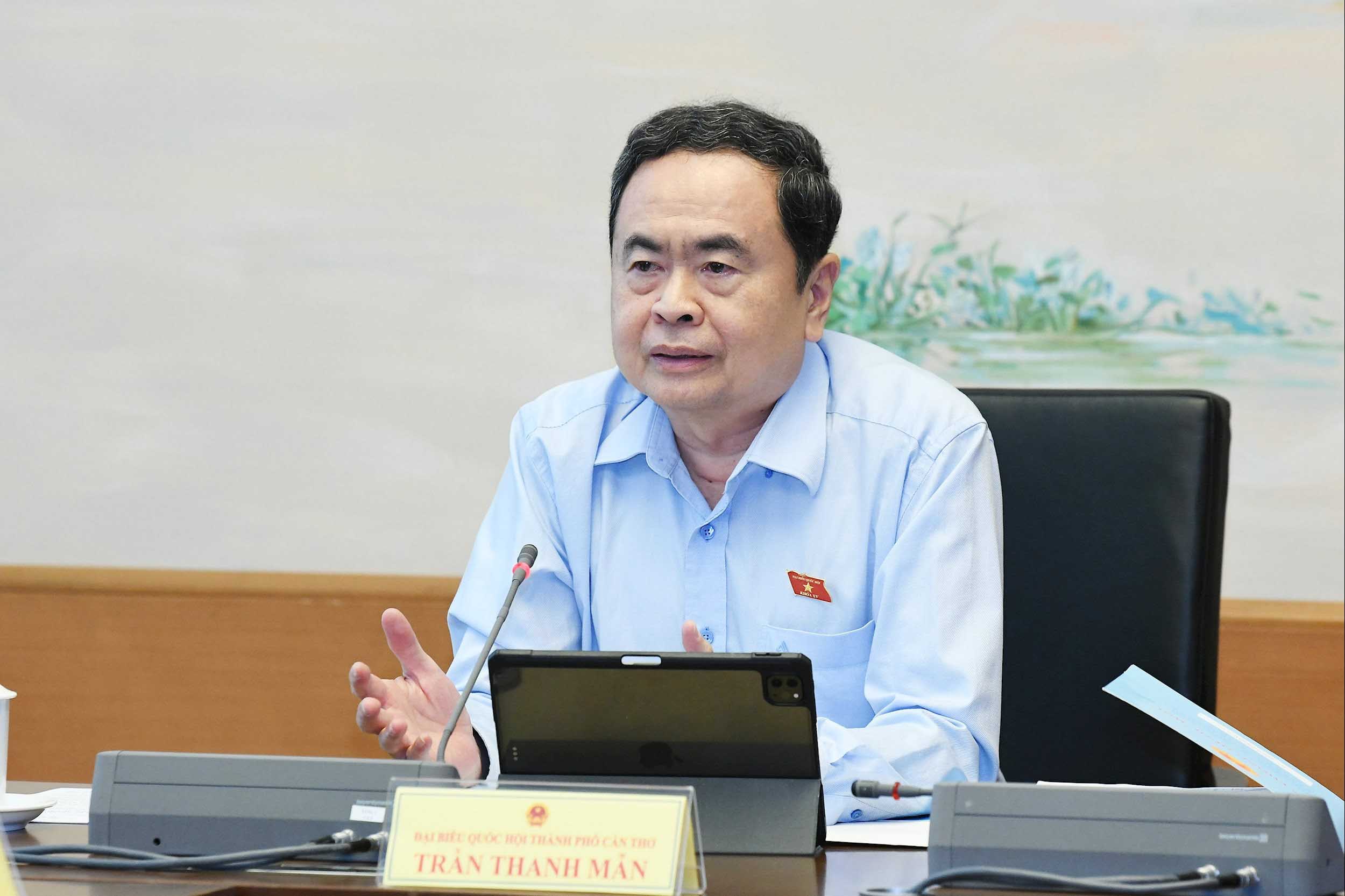 Politburo member and National Assembly Chairman Tran Thanh Man. Photo: Lam Hien
