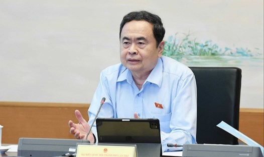 Ủy viên Bộ Chính trị, Chủ tịch Quốc hội Trần Thanh Mẫn. Ảnh: Lâm Hiển