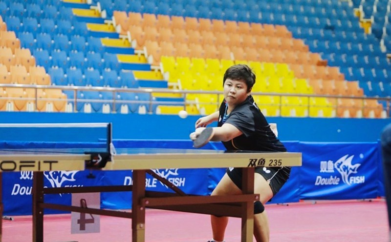 Tennis player Mai Hoang My Trang will be a member of the Vietnam Table Tennis Team preparing for the 33rd SEA Games. Photo: Nam Hai