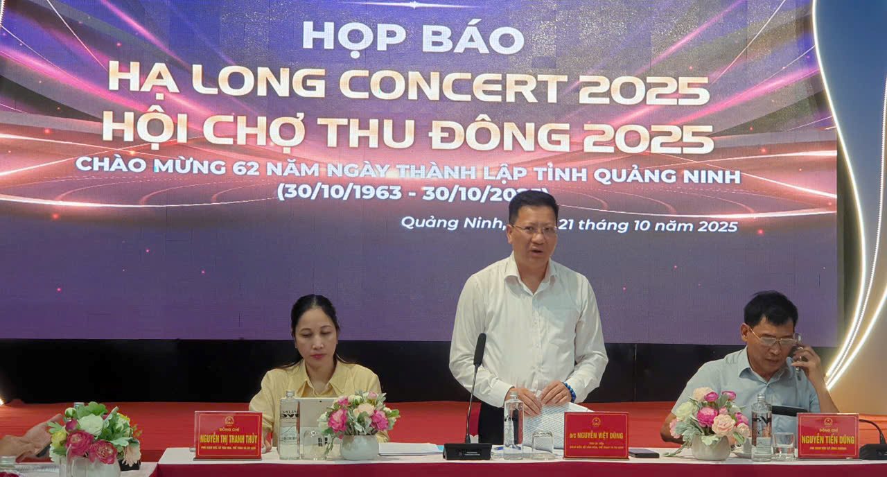Press conference to inform about Ha Long Concert Ha Long 2025. Photo: Nguyen Hung
