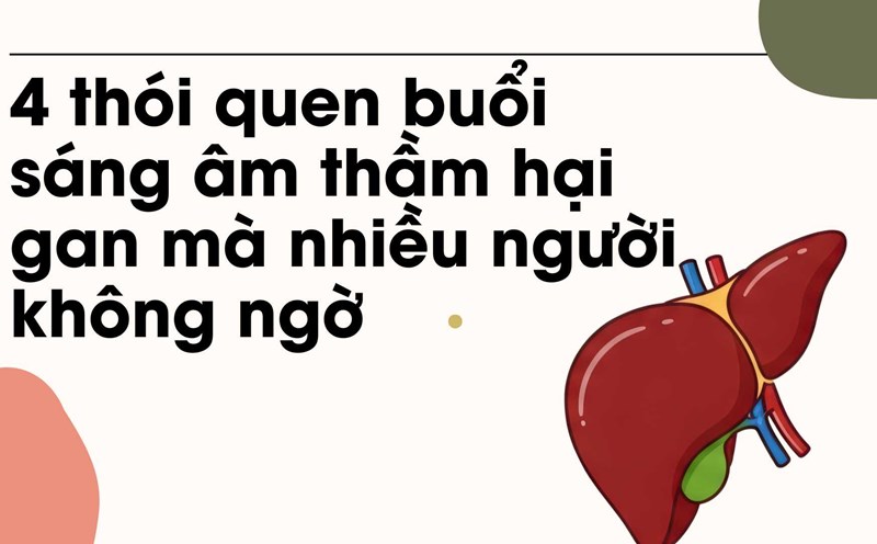 Skipping breakfast is a mistake, causing the liver to overload. Graphic photo: Huong Son