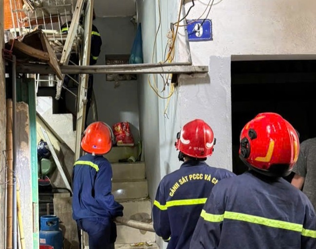 Fire scene. Photo: Hai Phong City Police