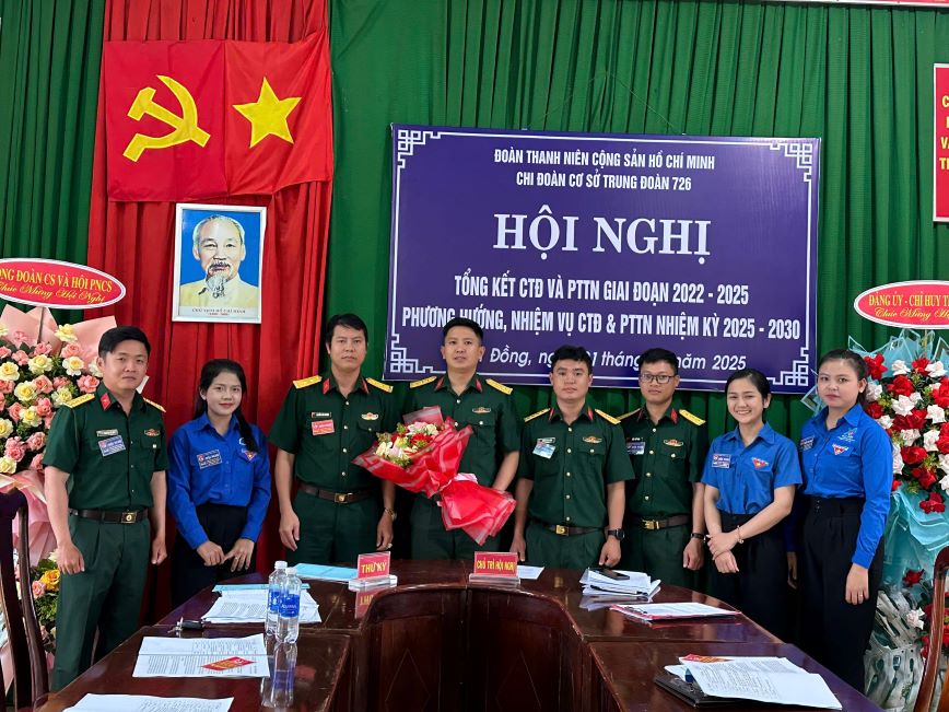 Ban chap hanh Chi doan co so nhiem ky 2025 - 2030 ra mat va dai bieu du hoi nghi tong ket CTD va PTTN Binh doan giai doan 2022-2025. Anh: Linh Khoi