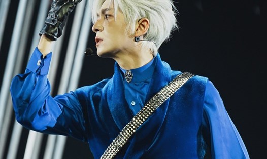 Ngô Kiến Huy trong chương trình "Anh trai say hi". Ảnh: Nghệ sĩ cung cấp.