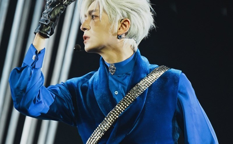 Ngo Kien Huy in the program "Anh trai say hi". Photo: Provided by the artist.