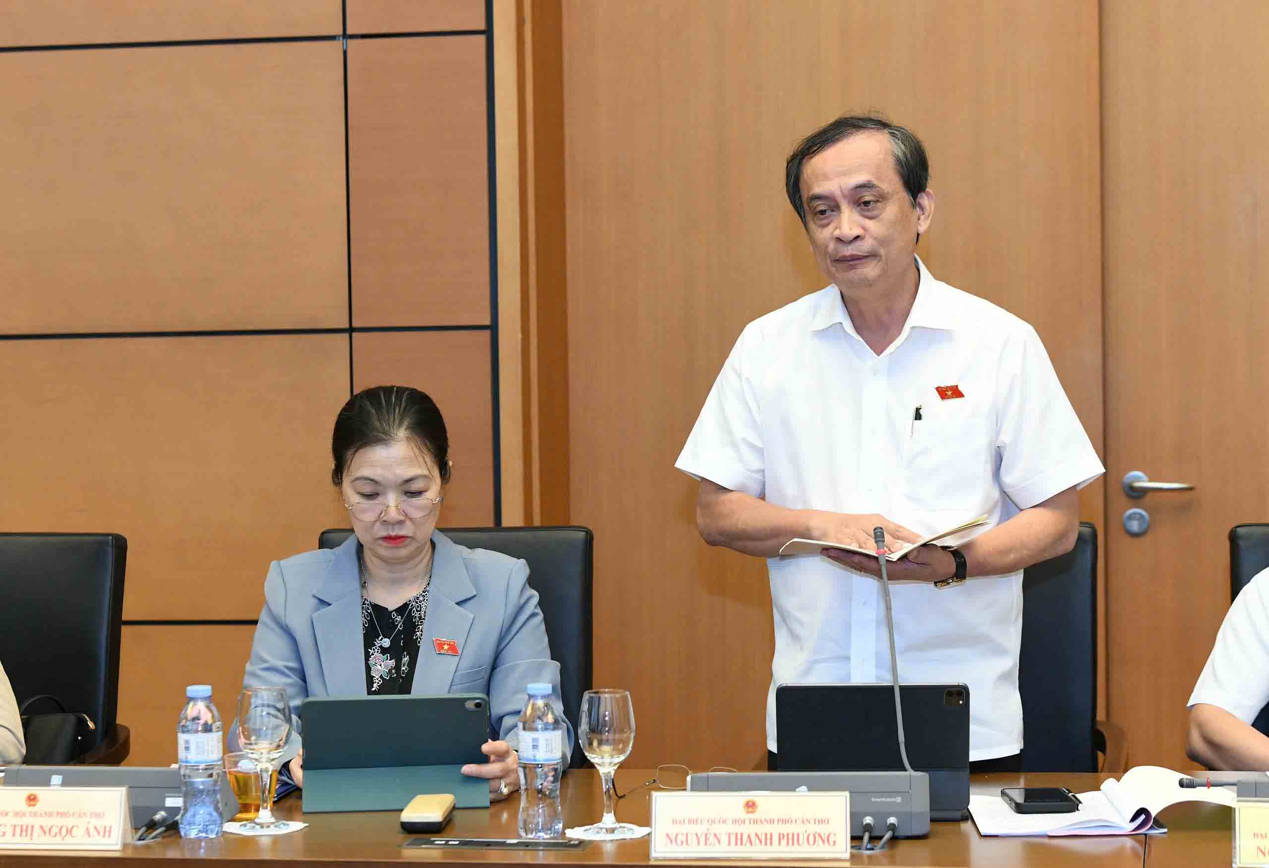 National Assembly delegate Nguyen Thanh Phuong (National Assembly delegation became Mr. So To). Photo: Anh Huy.