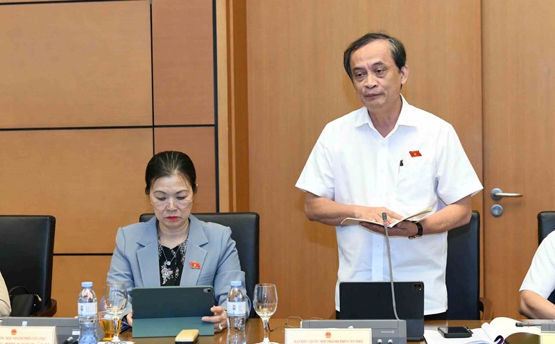 National Assembly delegate Nguyen Thanh Phuong (National Assembly delegation became Mr. So To). Photo: Anh Huy.