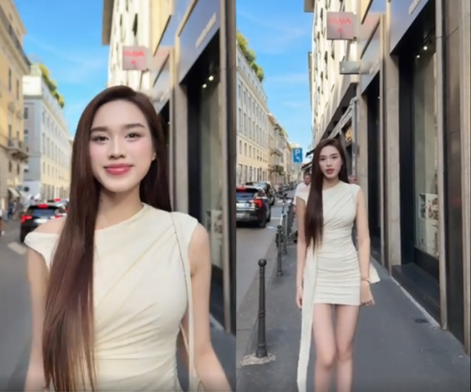 틱톡에서 500만 회 이상 조회수를 기록한 클립 속 미스 Do Thi Ha. 비디오에서 캡처한 사진